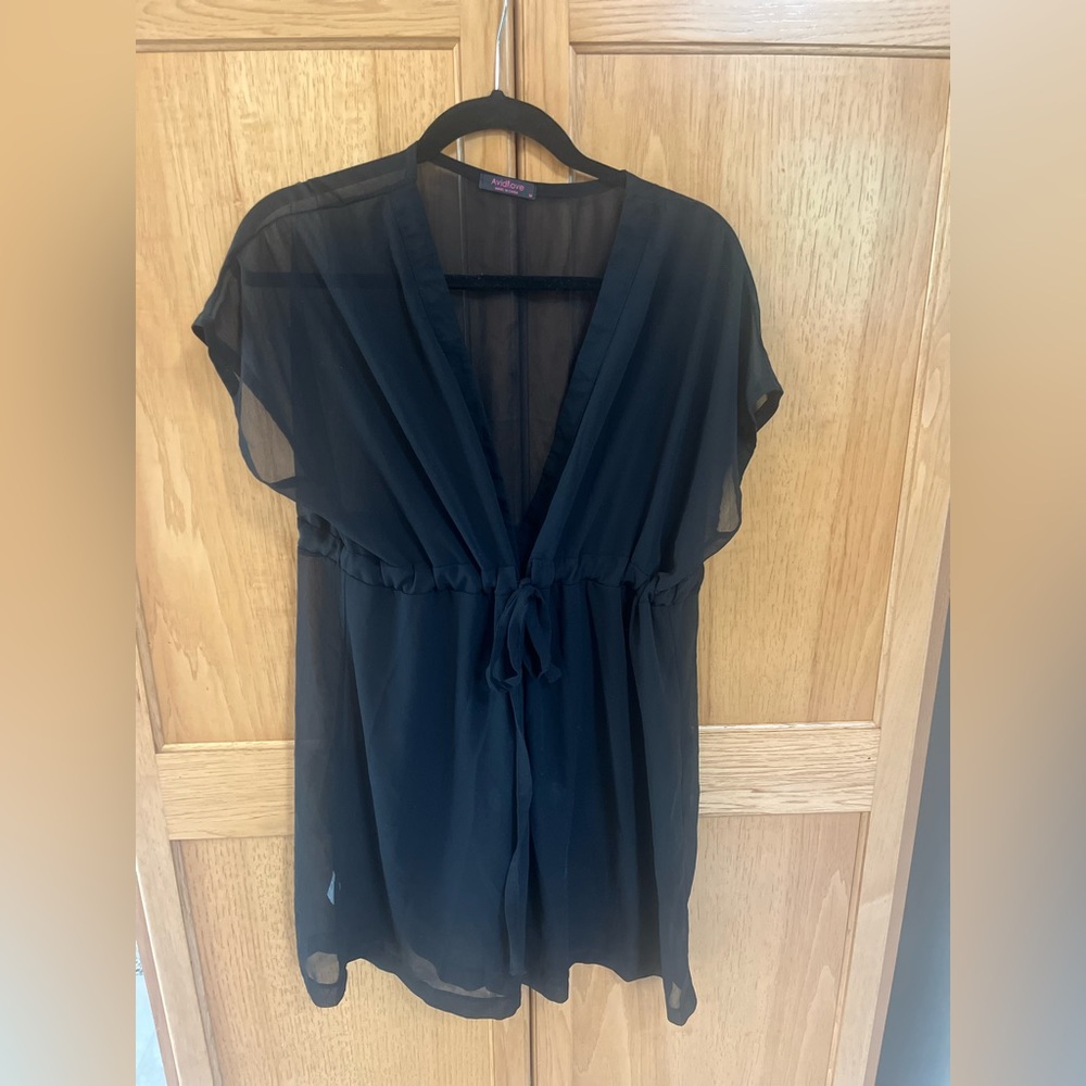 Sheer Black Cover-Up by Avidlove size medium